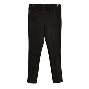 ANDREW MARC Pants Womens Medium Black Microsuede Skinny Pull-on Stretch Jeggings